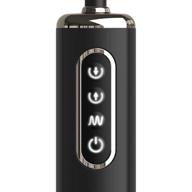 Anal fantasy elite - auto throb inflatable vibrating plug - Product front view, focus on the remote control  | Flirtybay.com.au